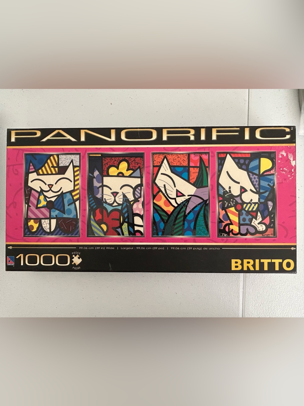 BRITTO Panorific 1000-Piece Colorful Cat Puzzle 1000 pieces